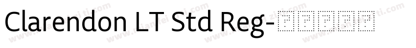 Clarendon LT Std Reg字体转换